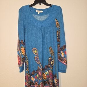 Aryeh Vintage Sky Blue Festival Dress